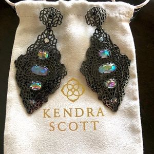 Kendra Scott gunmetal earrings vintage